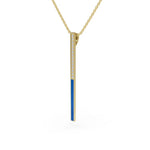 Load image into Gallery viewer, Sleek blue pendant
