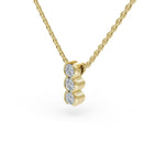 Load image into Gallery viewer, Trio Pendant | Three Diamond Pendant | Special Occasion Jewelry
