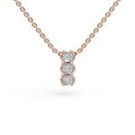 Load image into Gallery viewer, Trio Pendant | Three Diamond Pendant | Special Occasion Jewelry
