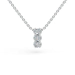 Load image into Gallery viewer, Trio Pendant | Three Diamond Pendant | Special Occasion Jewelry
