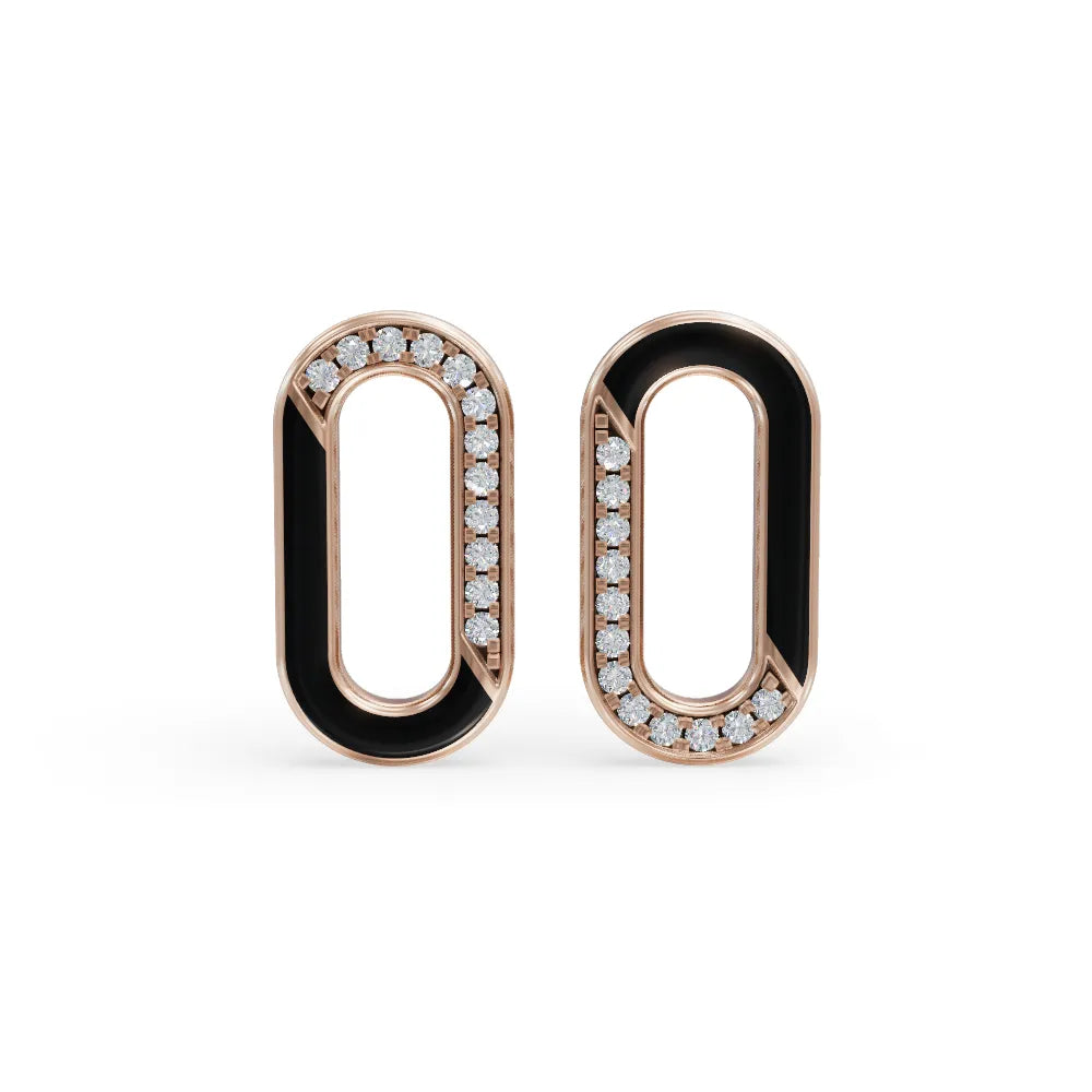 Loop Enamel Earrings