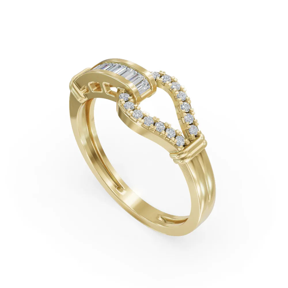 Modern Baguette Diamond Ring