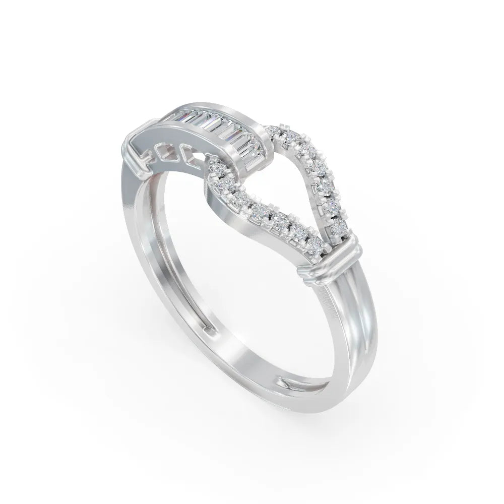 Modern Baguette Diamond Ring