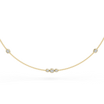 Load image into Gallery viewer, Radiant Trio Diamond Necklace | Diamond Necklace For Women
