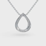 Load and play video in Gallery viewer, Elegant Pear Pendant | Diamond Pendant | Gift for her
