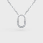 Load and play video in Gallery viewer, Pebble Loop Pendant | Gift for her | Diamond locket |  Elegant jewelry
