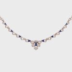 Load and play video in Gallery viewer, Art Deco Glam Necklace | Simple Diamond Necklace
