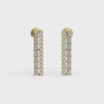 Load and play video in Gallery viewer, Bar Diamond Earrings | Diamond Earrings | Diamond Stud Earrings | Opa Diamond
