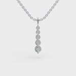 Load and play video in Gallery viewer, Long Drop Diamond Pendant | Diamond Pendant | Diamond Jewellery
