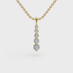 Load and play video in Gallery viewer, Long Drop Diamond Pendant | Diamond Pendant | Diamond Jewellery
