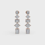 Load and play video in Gallery viewer, Dangling Diamond Earrings
