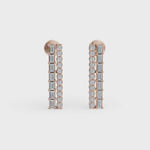 Load and play video in Gallery viewer, Bar Diamond Earrings | Diamond Earrings | Diamond Stud Earrings | Opa Diamond
