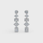 Load and play video in Gallery viewer, Dangling Diamond Earrings
