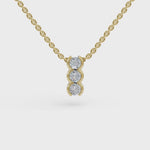 Load and play video in Gallery viewer, Trio Pendant | Three Diamond Pendant | Special Occasion Jewelry
