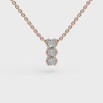 Load and play video in Gallery viewer, Trio Pendant | Three Diamond Pendant | Special Occasion Jewelry
