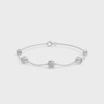 Load and play video in Gallery viewer, Princess Diamond Bracelet | Diamond Bracelets For Ladies | Diamond Bracelets
