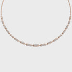 Load and play video in Gallery viewer, Luxe Linear Diamond Necklace | Gold Diamond Necklace
