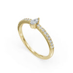 Load image into Gallery viewer, Sleek Pear Solitaire Diamond Ring | Bridal rings | Solitaire ring
