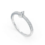 Load image into Gallery viewer, Sleek Pear Solitaire Diamond Ring | Bridal rings | Solitaire ring
