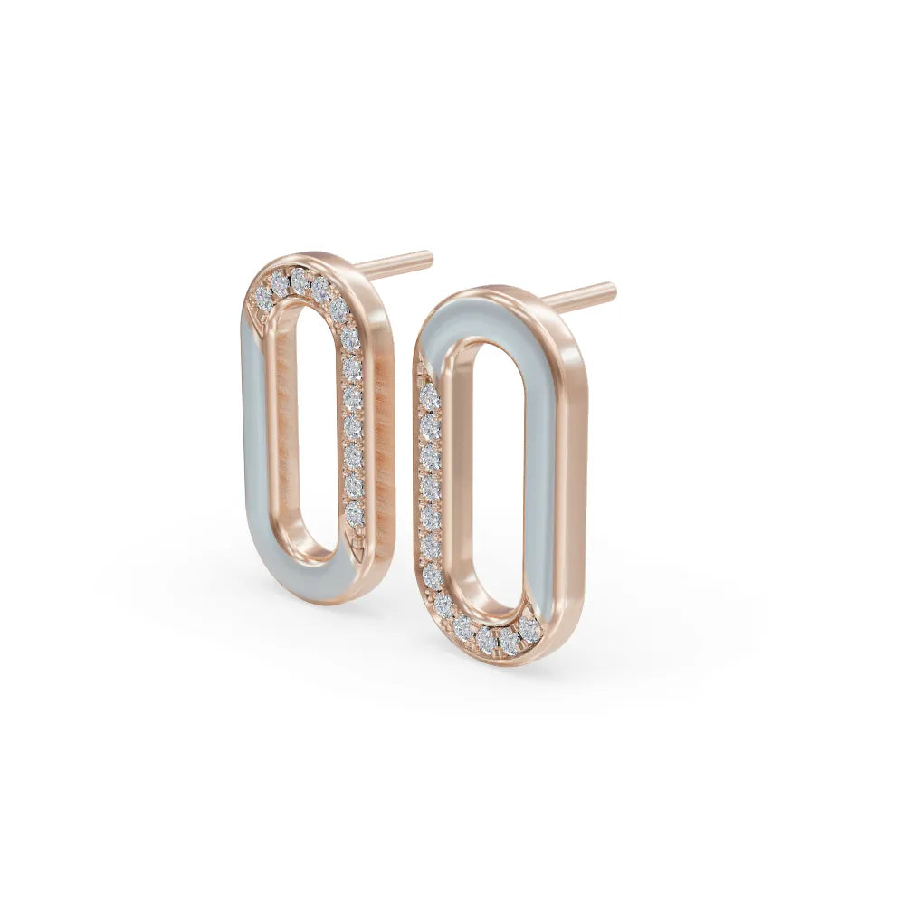 Loop Enamel Earrings